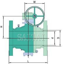 Weights of Cast Steel Trunnion Mounted Ball Valves