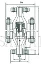 高压升降式止回阀外形尺寸图