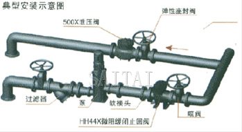 微阻缓闭止回阀典型安装图